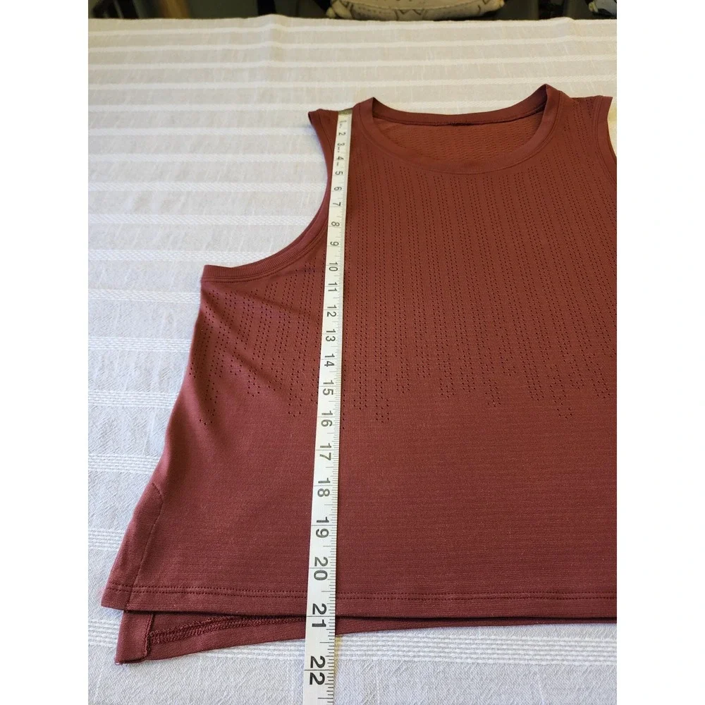Lululemon SZ 12Train To Be Tank Brick  LW1CXAS